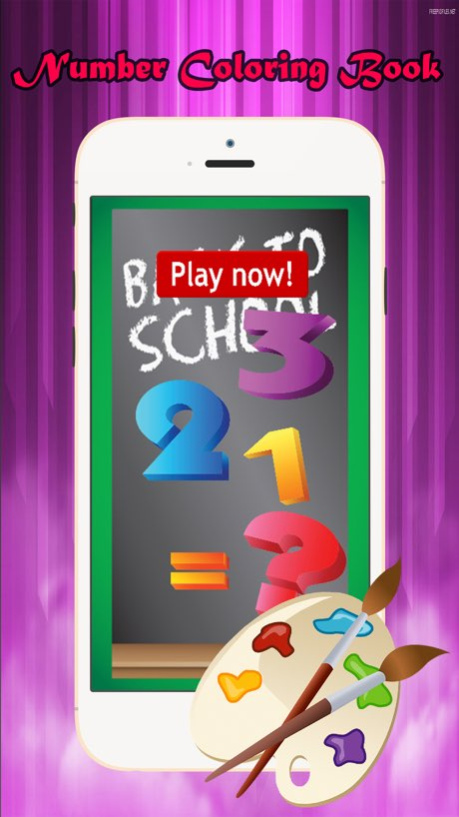 Coloring Book: 123 Write Learn English Number Page  Screenshot