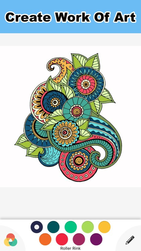 Coloring Book for Adults Color Therapy Doodle 1.2 Screenshot