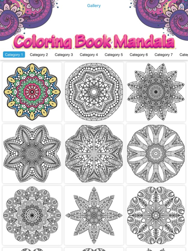 coloring book mandala art therapy nature for adult 1.0 Screenshot