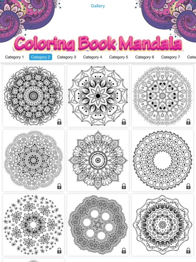 coloring book mandala art therapy nature for adult 1.0 Screenshot