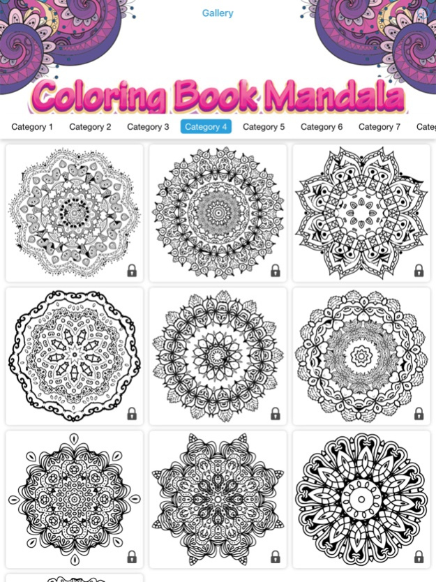 coloring book mandala art therapy nature for adult 1.0 Screenshot