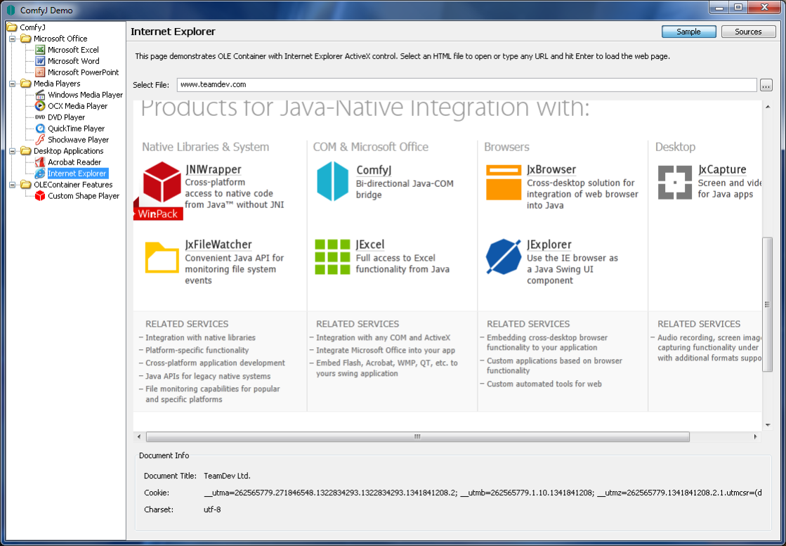 ComfyJ 2.13 Screenshot