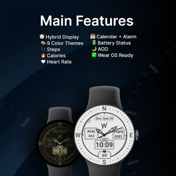 Compass Trek Watch Face  Screenshot