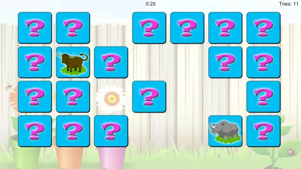 Concentration Game - Animals 1.12 Screenshot