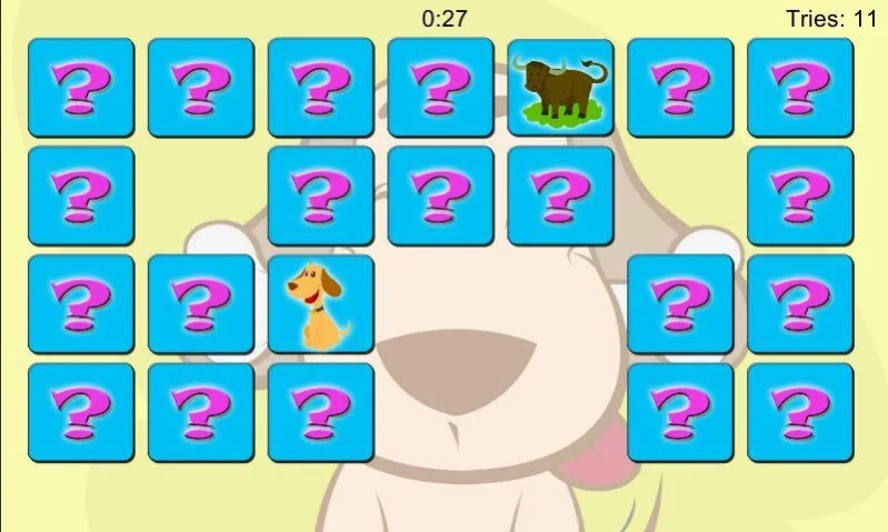 Concentration Game - Animals 1.12 Screenshot