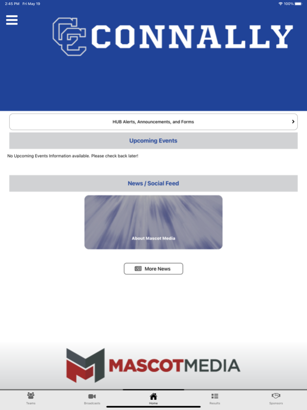 Connally Athletics 1.1.0 Screenshot