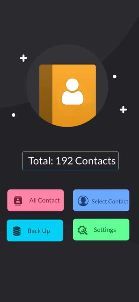 Contact backup & Restore Data 1.0.2 Screenshot