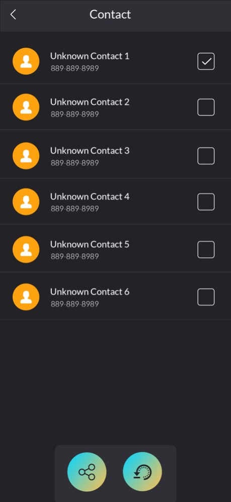 Contact backup & Restore Data 1.0.2 Screenshot