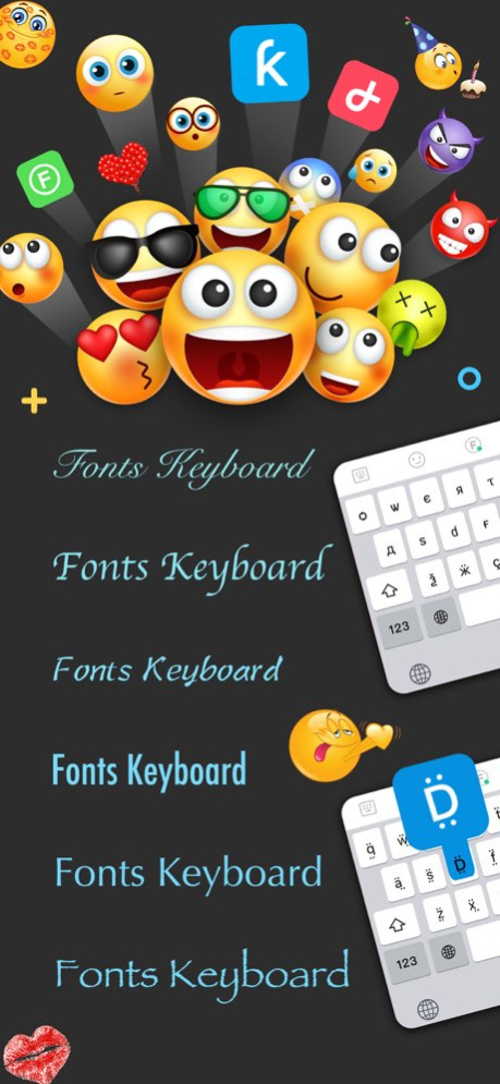 Fonts & Big Emojis for iPhones 3.5 Screenshot