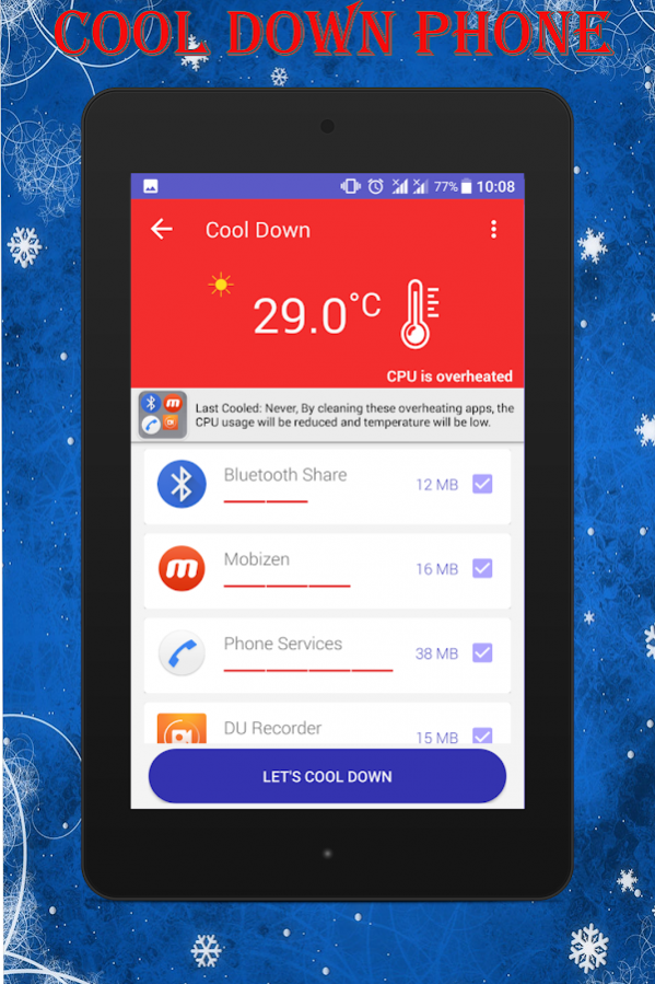 Cooling Master - Phone Cooler (Fast CPU Cooler) 1.3.9 Screenshot