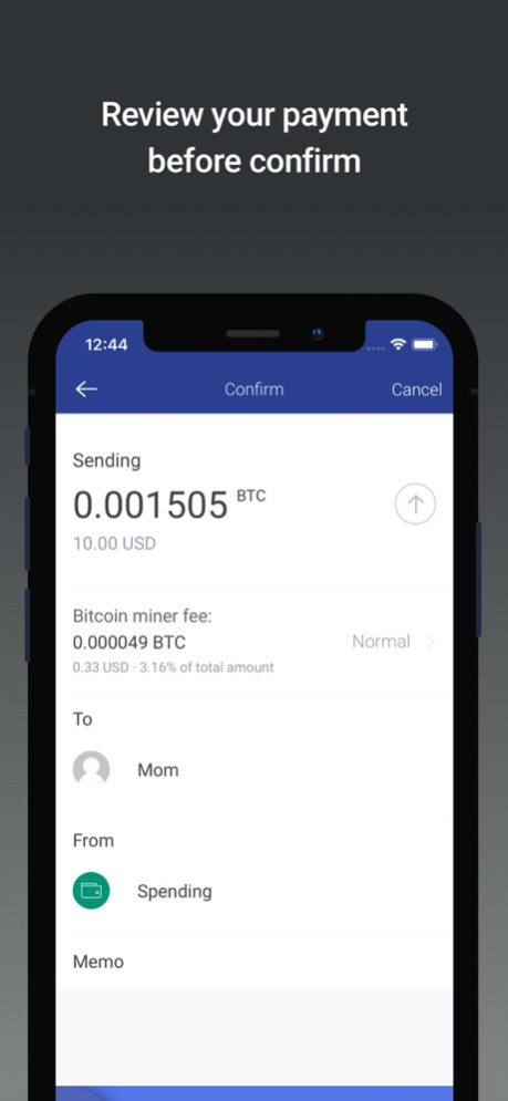 Copay Bitcoin Wallet 12.5.6 Screenshot
