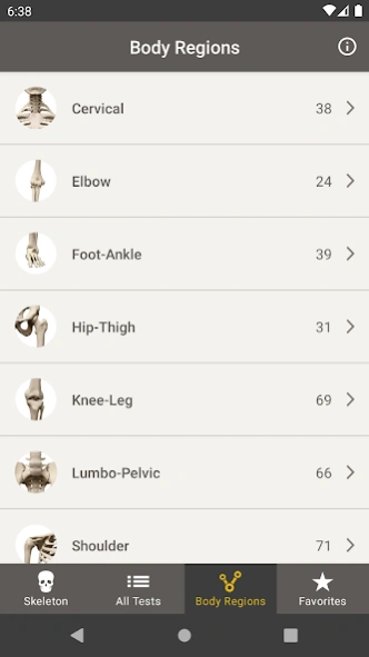 CORE-Clinical Orthopaedic Exam 4.3.0 Screenshot