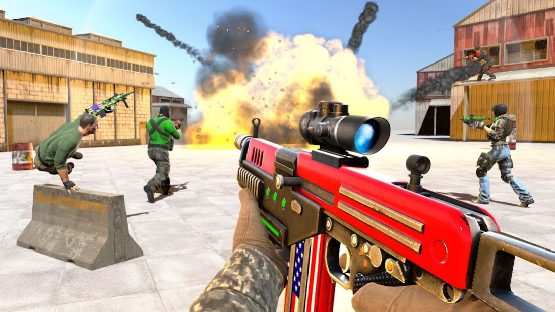 Real FPS Gun Strike : Commando shooting games 1.0.9 Screenshot