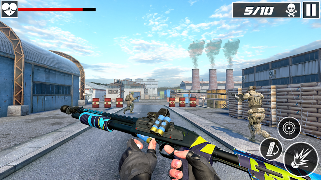 Real FPS Gun Strike : Commando shooting games 1.0.9 Screenshot