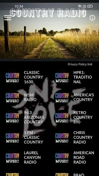 Country music radio 2.0.10 Screenshot