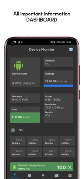 CPU-Z - My Device Information 1.1.1 Screenshot