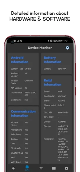 CPU-Z - My Device Information 1.1.1 Screenshot