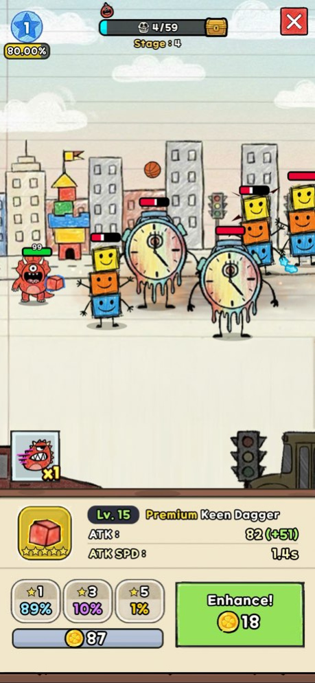 Crayonz : Lucky Defense Game 1.0.2 Screenshot