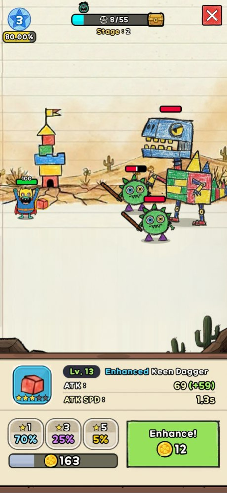 Crayonz : Lucky Defense Game 1.0.2 Screenshot