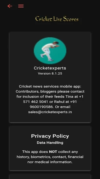 Cricket Live scores 365 24/7  Screenshot