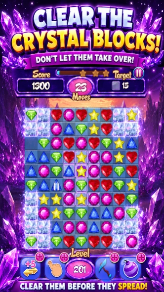 Crystal Match 3 Jewel Puzzle 2.9 Screenshot