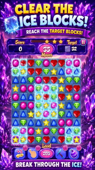 Crystal Match 3 Jewel Puzzle 2.9 Screenshot