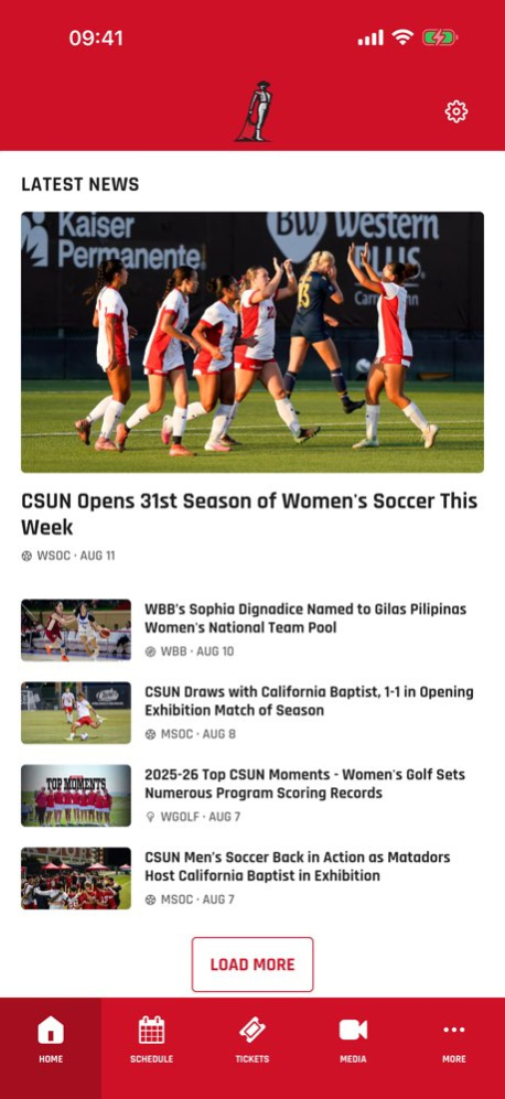 CSUN Athletics 183.0.8 Screenshot