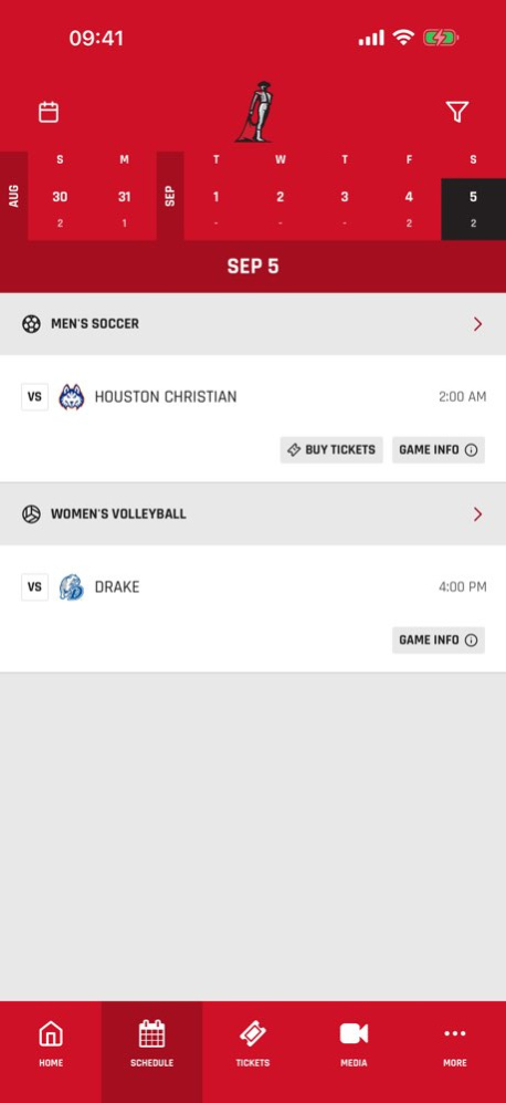 CSUN Athletics 183.0.8 Screenshot