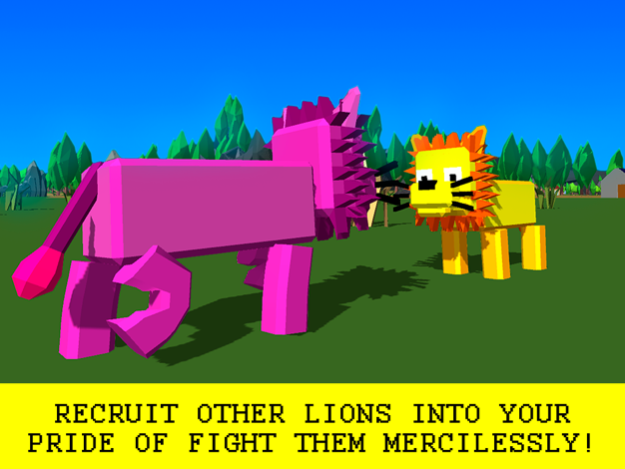 Cube Lion Survival Simulator Free 1.0 Screenshot