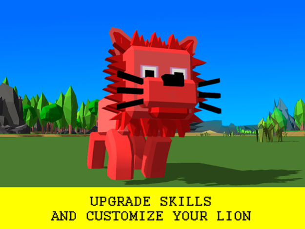 Cube Lion Survival Simulator Free 1.0 Screenshot