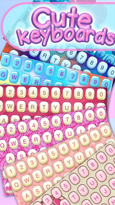 Cute Keyboards – Colorful Themes and Background.s  Screenshot