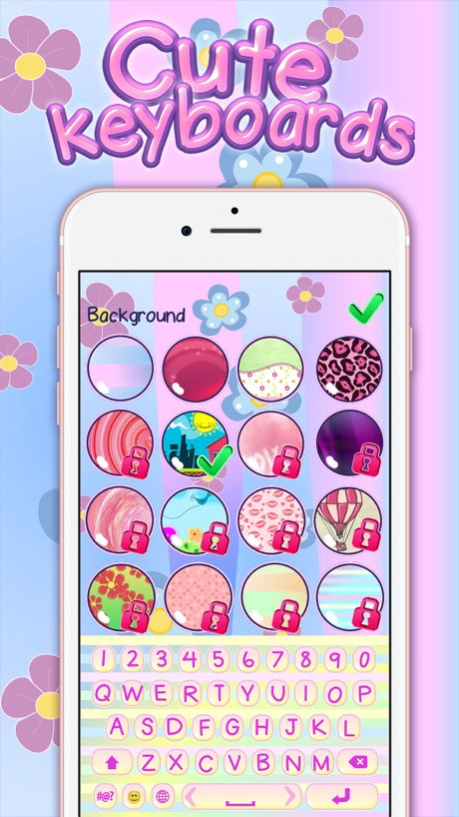 Cute Keyboards – Colorful Themes and Background.s  Screenshot