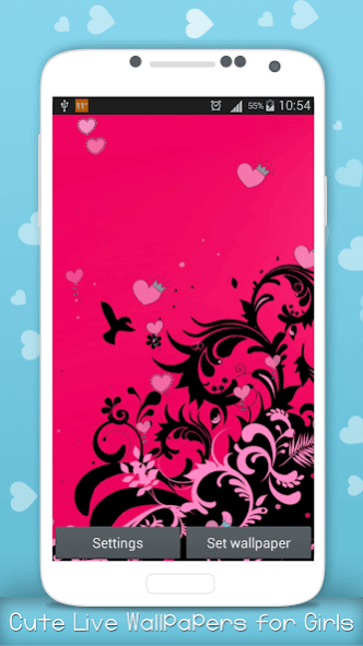Cute Live Wallpapers for Girls 1.6 Screenshot