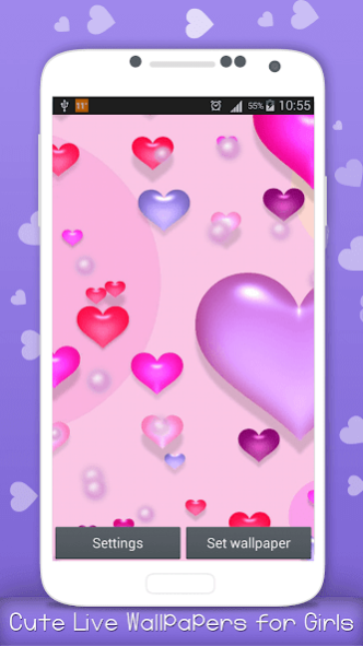 Cute Live Wallpapers for Girls 1.6 Screenshot