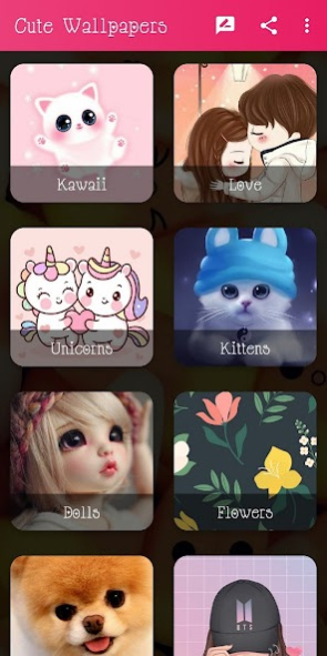 Cute Wallpapers for Girls 3.0 Screenshot