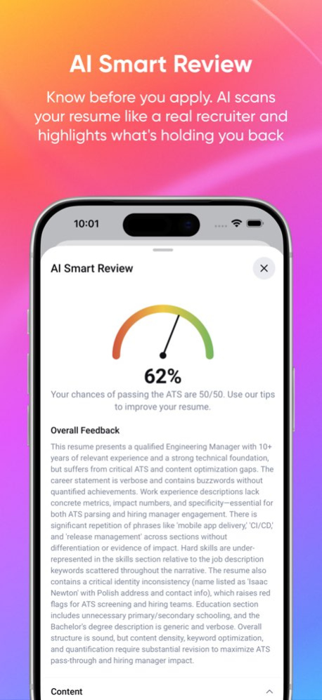 CV Maker: Resume AI Builder 3.0.2 Screenshot