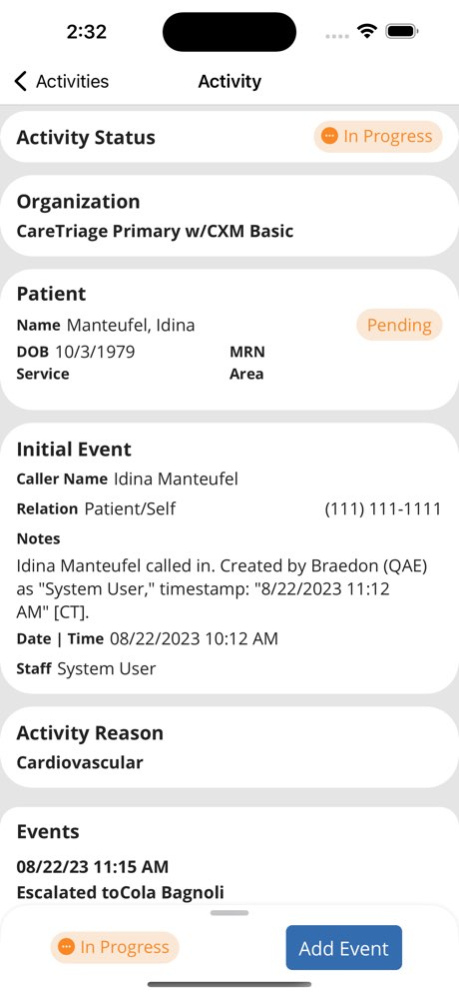 CXM Mobile 1.1.38 Screenshot