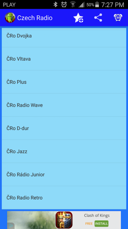 Czech Radio Stations ( Čeští ) 1.0 Screenshot