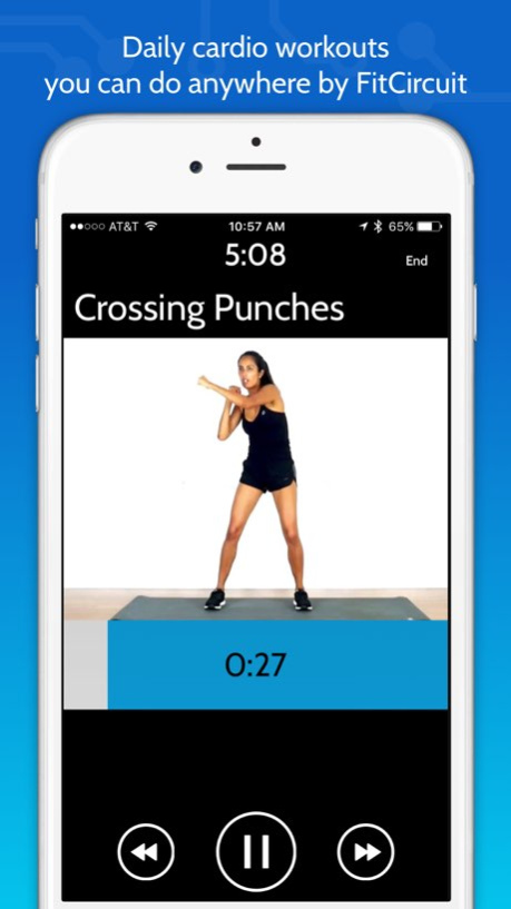 Daily Cardio Workout Trainer by FitCircuit  Screenshot