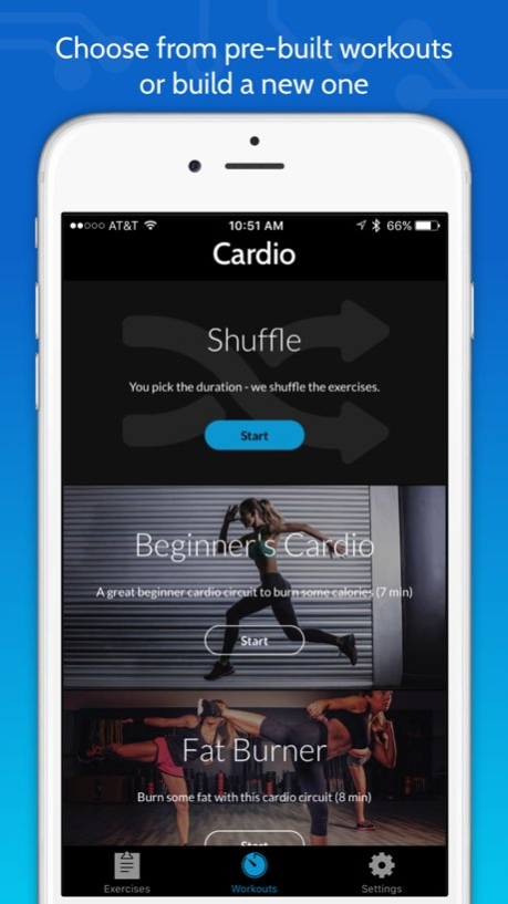 Daily Cardio Workout Trainer by FitCircuit  Screenshot