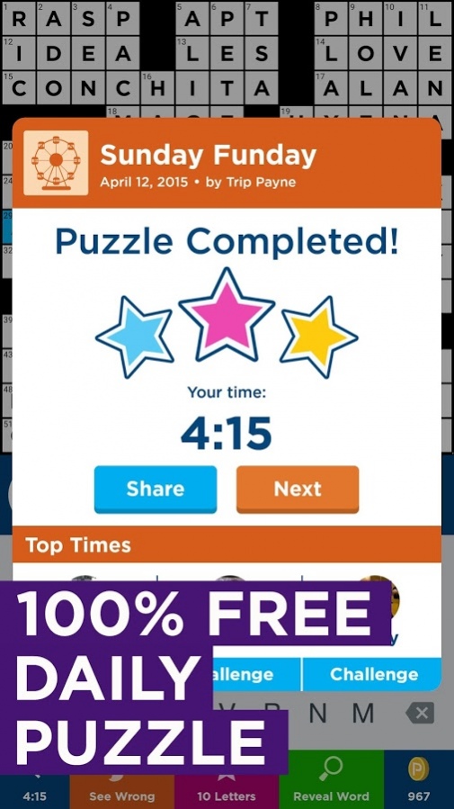 Daily Celebrity Crossword 5.0 Screenshot