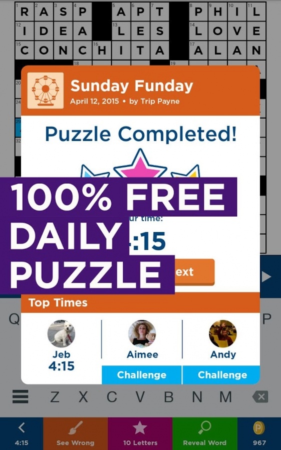 Daily Celebrity Crossword 5.0 Screenshot