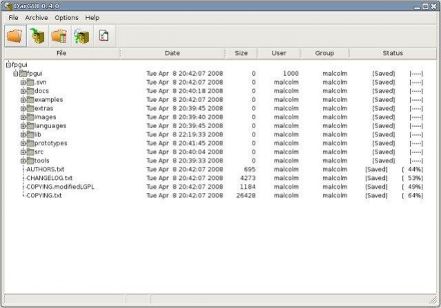 DarGUI 1.2 Screenshot