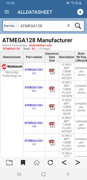 ALLDATASHEET - Datasheet PDF 1.8.23 Screenshot
