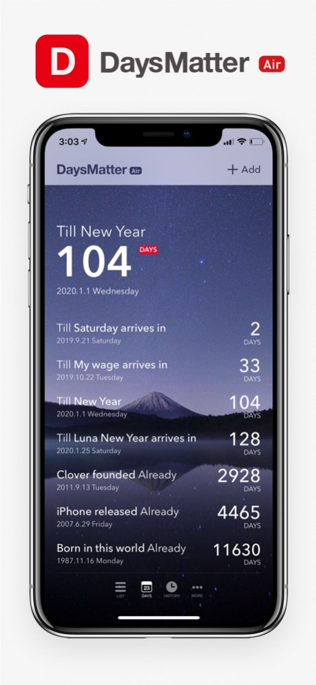 Days Matter Air - Countdown 1.2.2 Screenshot