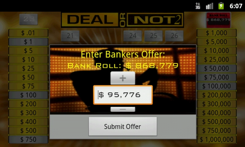 Deal To Be A Millionare 2.6 Screenshot