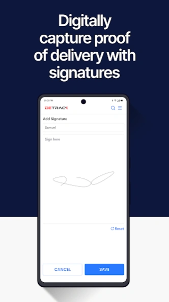 Detrack Proof Of Delivery POD 4.9.9 Screenshot