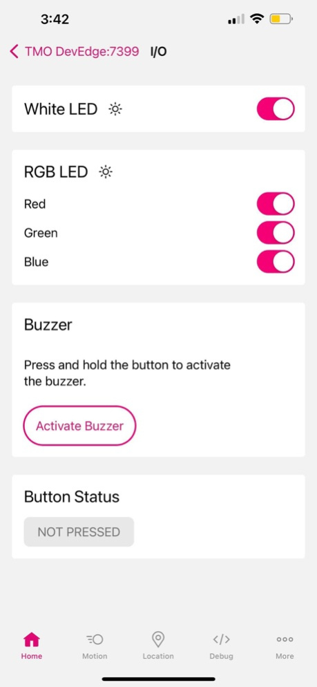DevEdge IoT 1.1.0 Screenshot