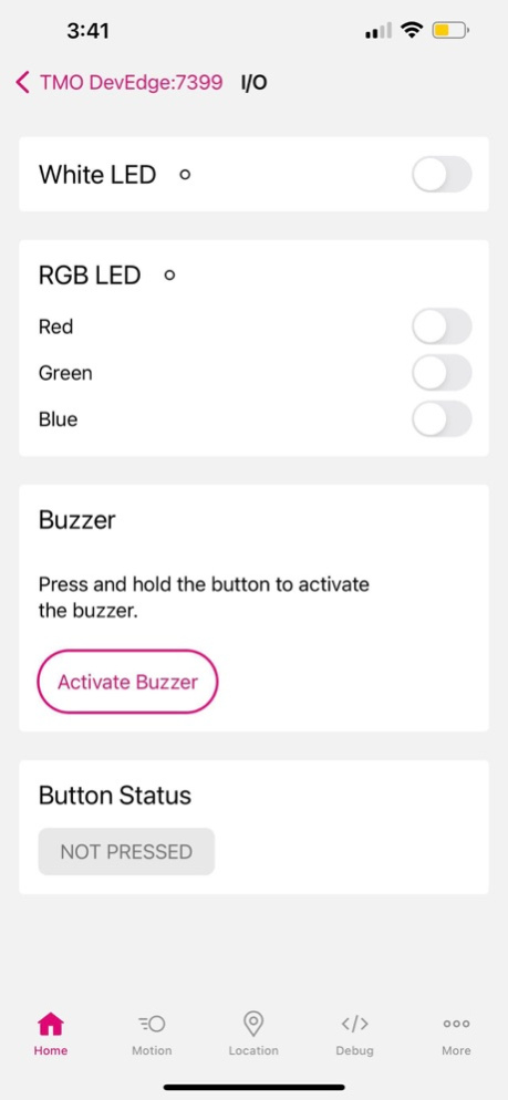 DevEdge IoT 1.1.0 Screenshot