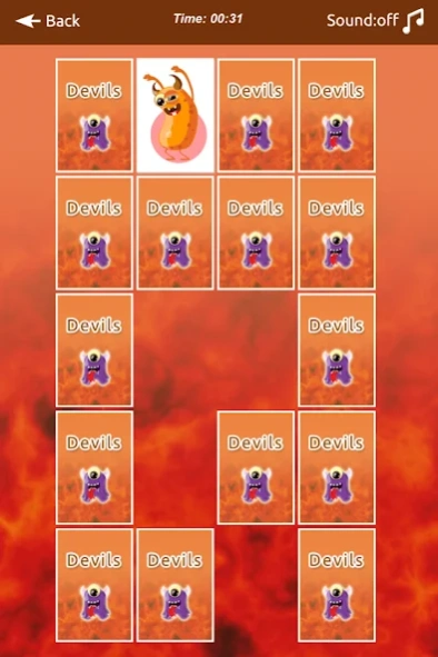 Devils Memory Match  Screenshot